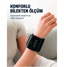 Şarj Edilebilir Bilekten Tansiyon Aleti Tek Tuşla Ölçüm