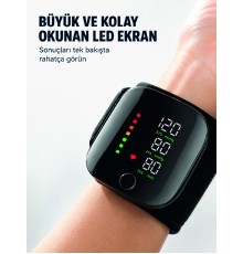 Taşınabilir Şarjlı Bilekten Tansiyon Ölçer Pratik Kullanım