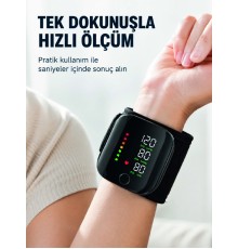Bilekten Dijital Tansiyon Ölçer Geniş Ekran ve Kolay Okunabilir Gösterge
