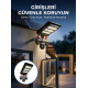 Akıllı Solar Güvenlik Kamerası 3 Lens Hareket Takip Özellikli Dış Ortam Kamera
