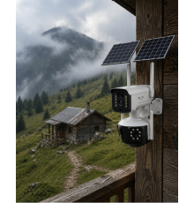Güneş Enerjili Bahçe Kamerası 4G SIM Kartlı 9MP Akıllı Güvenlik Kamerası