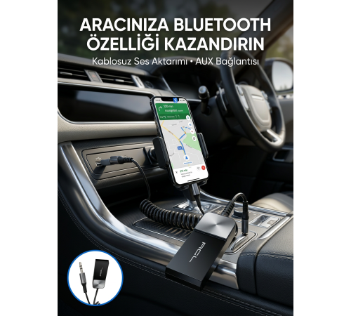 Kablosuz Müzik Aktarımı Sağlayan USB AUX Adaptörü