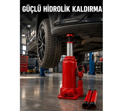 Dayanıklı Çelik Gövdeye Sahip Kompakt Hidrolik Kriko