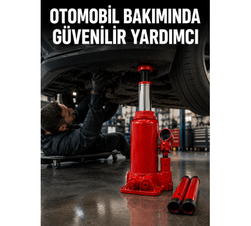 2 Ton Hidrolik Kaldırma Gücü ile Güvenli Araç Desteği