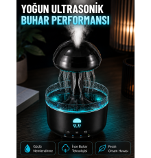Ultrasonik Denizanası Hava Nemlendirici Sessiz Çalışan RGB Ortam Işıklı Aromaterapi Difüzörü