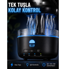 USB Çalışan Denizanası Hava Nemlendirici 7 Renk RGB Aydınlatmalı Sessiz Buhar Makinesi