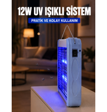 12W UV Böcek Öldürücü Lamba Elektrikli Sinek Sivrisinek Öldürücü Asılabilir