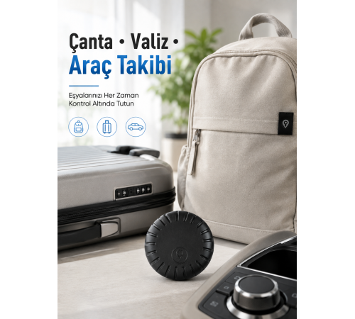 Bluetooth Akıllı Takip Cihazı 2 Yıl Batarya Ömürlü Çocuk Evcil Hayvan Valiz Takip Cihazı