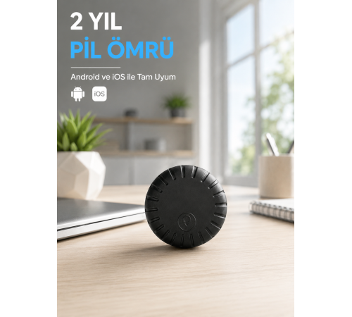 Mini GPS Takip Cihazı Android iOS Destekli Çanta Cüzdan Araç ve Valiz Konum Bulucu
