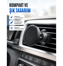 Mıknatıslı Araç İçi Telefon Tutucu Havalandırma Izgarası Telefon Standı