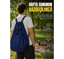 Kamp Seyahat Spor ve Piknik İçin Geniş Hacimli Katlanabilir Omuz Çantası