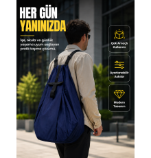 Geniş İç Hacimli Katlanabilir Çanta Pratik Taşıma Deneyimi Sunan Modern Tasarım