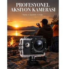4K WiFi Aksiyon Kamerası Ultra HD Su Geçirmez Spor Kamerası
