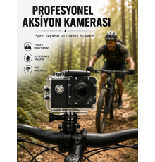 Profesyonel Çekimler İçin 4K Ultra HD WiFi Spor Kamerası