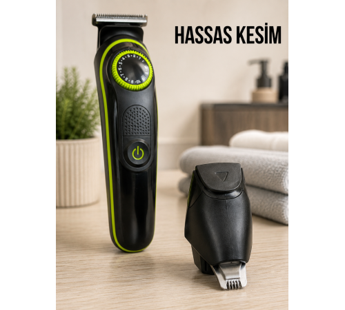 Erkek Bakım Seti 5'i 1 Arada 0-10 mm Ayarlanabilir Çok Fonksiyonlu Tıraş Makinesi