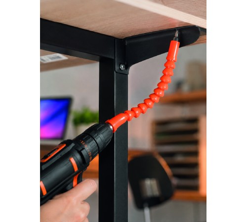 12 Parça Esnek Bits Uç Seti 300 mm Esnek Şaftlı Tornavida Uç Seti