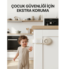 Dolap ve Çekmeceler İçin Çocuk Güvenlik Kilidi Pratik Emniyet Aparatı