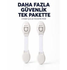 2 Adet Güçlü Yapışkanlı Çocuk Güvenlik Kilidi