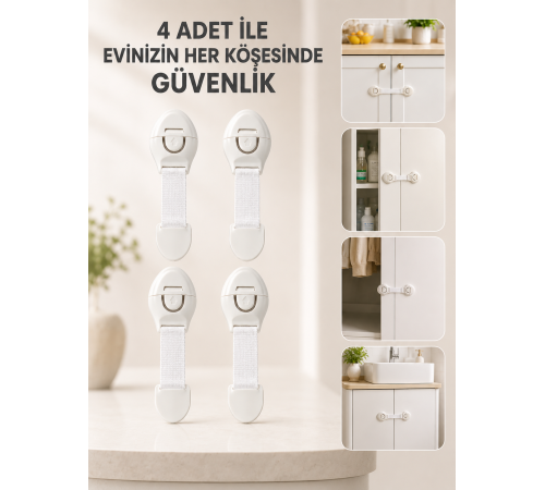 DOLAP VE ÇEKMECE KİLİDİ 4 ADET