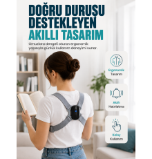 Titreşim Uyarılı Akıllı Düzeltici Günlük Kullanıma Uygun Dik Duruş Cihazı