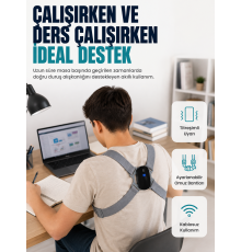 Kablosuz Akıllı Dik Duruş Aparatı Titreşim Hatırlatma Özellikli Destekleyici