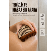 Vücut Temizleme Fırçası Ergonomik Elde Tutulan Yumuşak Kıllı Masaj Fırçası