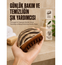 Banyo Masaj Fırçası Yumuşak Kıllı Ergonomik Vücut Temizleme Fırçası