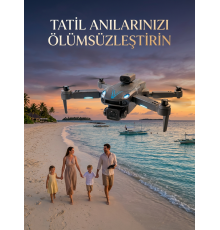 Canlı Görüntü Aktarımlı Katlanabilir Kamera Dron
