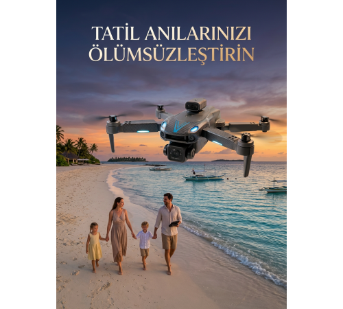 Canlı Görüntü Aktarımlı Katlanabilir Kamera Dron