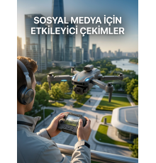 Katlanabilir Profesyonel Görünümlü Kamera Drone