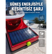 Taşınabilir Solar LED Parti Lambası USB Şarjlı Renkli Dekoratif Aydınlatma