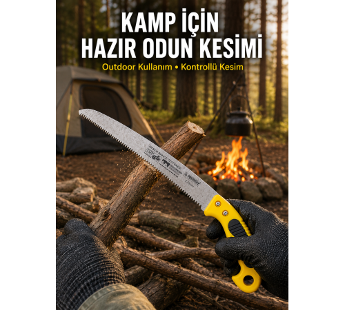 El Tipi Bahçe Bıçkısı Dayanıklı Çelik Kesim Testeresi