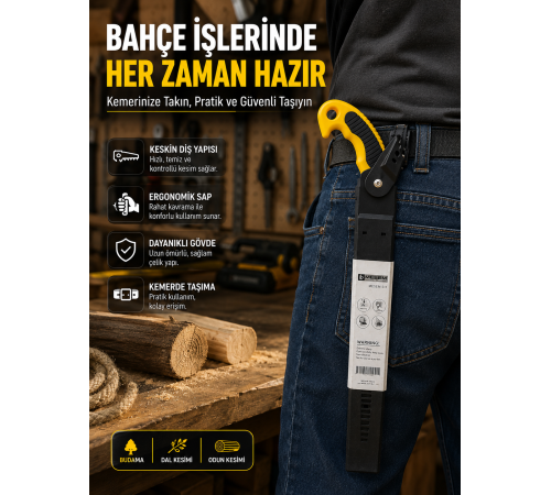 Ahşap ve Dal Kesiminde Etkili Bahçe Bıçkısı