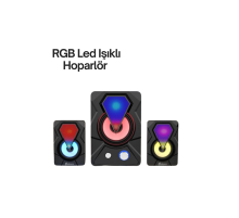 Renkli LED Işıklı Hoparlör