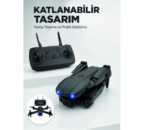 Katlanabilir Kamera Drone 4K HD Görüntü, Hover Özelliği ve Uzaktan Kumanda
