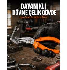 Uzun Çene Tasarımlı Dövme Çelik Kargaburun Hassas Kavrama Performansı