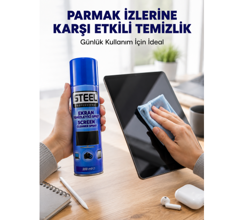 İz Bırakmadan Etkili Ekran Temizliği Sağlayan Sprey