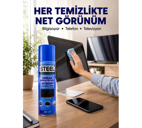 Parmak İzi ve Tozu Kolayca Temizleyen Ekran Temizleyici