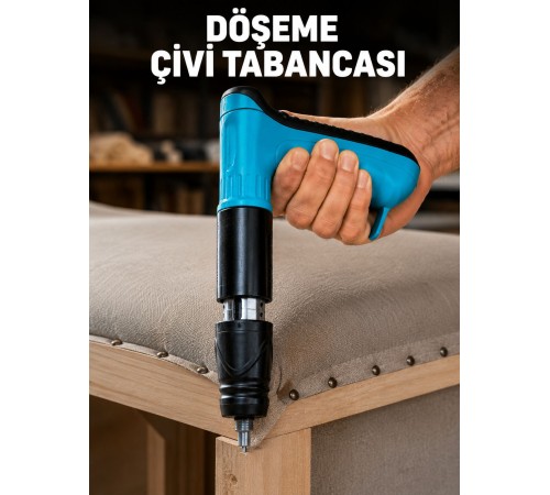 Ergonomik Saplı Çivi Tabancası Mobilya ve Ahşap Montaj El Aleti