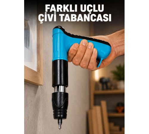 Yaylı Manuel Çivi Tabancası Ahşap Kaplama Döşeme Sabitleme Aleti