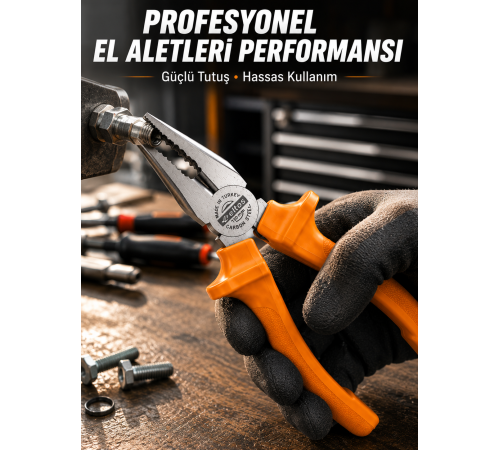 Ergonomik Saplı Hassas Kavrama Dövme Çelik Pense