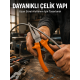 Dövme Çelik Pense Ergonomik Kaymaz Saplı El Aleti