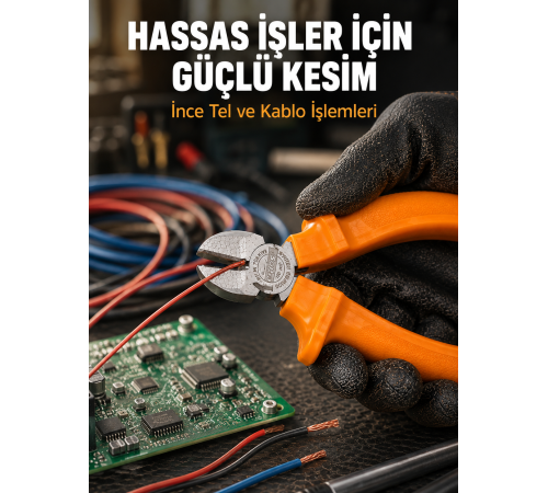 Ergonomik Saplı Hassas Kesim Sunan Dövme Çelik Yan Keski