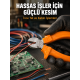 Ergonomik Saplı Hassas Kesim Sunan Dövme Çelik Yan Keski