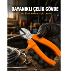 Ergonomik Saplı Hassas Kesim Sunan Dövme Çelik Yan Keski