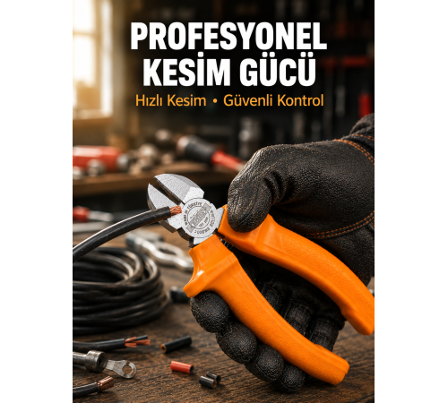 Elektrik ve Teknik Çalışmalar İçin Profesyonel Dövme Çelik Yan Keski