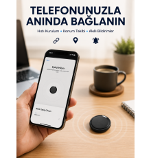 AirTag Akıllı Eşya Takip Cihazı İOS ve Android Uyumlu Uzun Pil Ömürlü