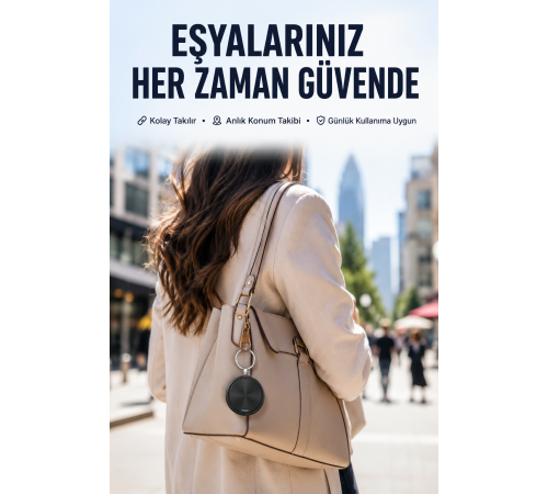 Akıllı Konum Bulucu AirTag Apple ve Android Uyumlu Takip Cihazı