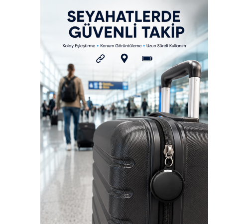 Akıllı Bluetooth Takip Cihazı AirTag Apple ve Android Uyumlu