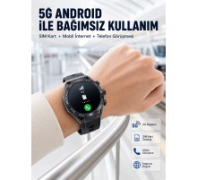 5G Android Akıllı Saat AMOLED Ekran SIM Kart Destekli Kameralı